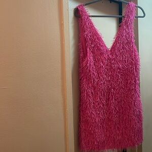 ASOS DESIGN: Pink Feather. Dress Size 8. Brand new